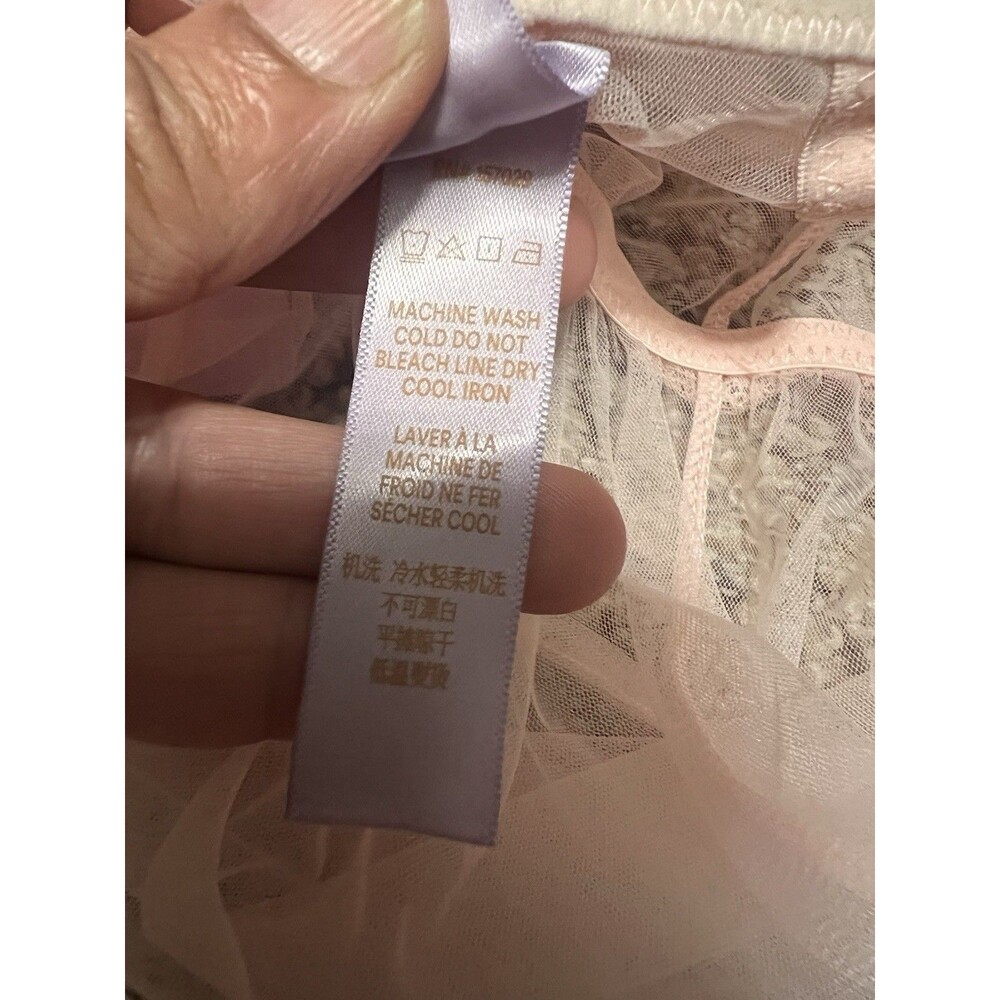 Nwt savage x fenty women's babydoll open back , pinky swear size large - Picture 8 of 10